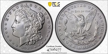 2023 $1 Morgan Dollar First Strike MS70