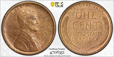 1909-S VDB 1C MS62BN