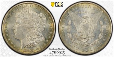 1890-S $1 MS62