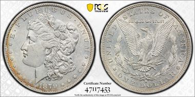 1879-O $1 AU50