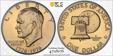 1976-S $1 Clad Type 2 PR67