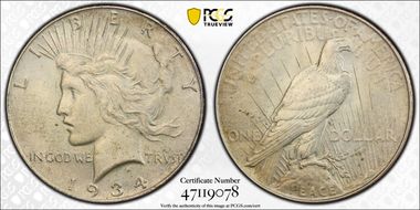 1934 $1 MS63