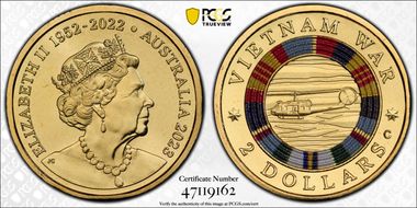2023-C $2 Vietnam War Colorized MS69