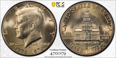 1976-D 50C Clad MS63