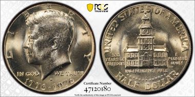 1976-D 50C Clad MS63