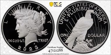 2023-S $1 Peace Dollar PR70DCAM