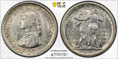 1921 50C Missouri MS64