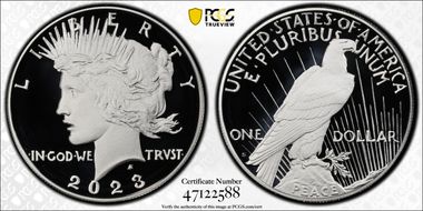 2023-S $1 Peace Dollar First Strike PR70DCAM