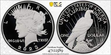 2023-S $1 Peace Dollar First Strike PR70DCAM