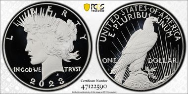 2023-S $1 Peace Dollar First Strike PR70DCAM