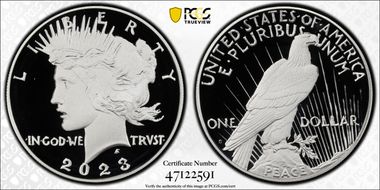 2023-S $1 Peace Dollar First Strike PR70DCAM
