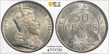 1909 50C MS62
