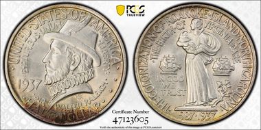 1937 50C Roanoke MS66