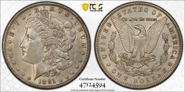 1891-S $1 AU50