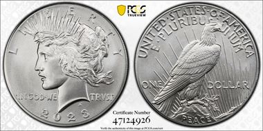 2023 $1 Peace Dollar First Strike MS69