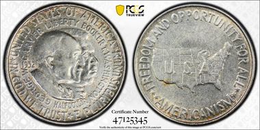 1952 50C Washington-Carver AU53