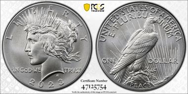 2023 $1 Peace Dollar First Strike MS70