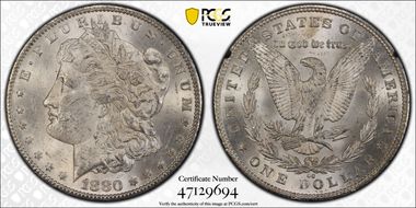 1880-CC $1 GSA Hoard MS62