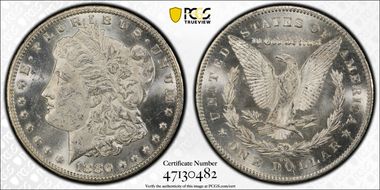 1880/79-CC $1 Reverse of 1878 MS62