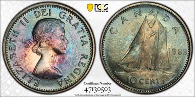 1963 10C MS65