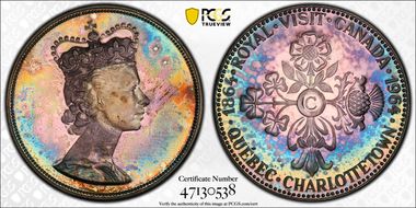 1964 Medal Royal Visit Ag 40mm PR64CAM