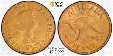 1961 Y. (p) 1D AU58BN