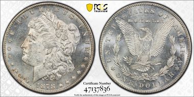 1878-S $1 MS63