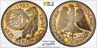 1987-J 10 Mk Berlin MS64