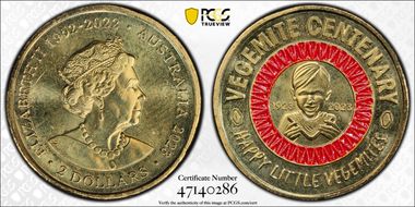 2023 $2 Vegemite Centenary Colorized Happy Little Vegemites MS65
