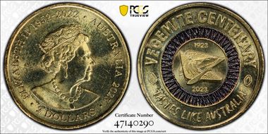 2023 $2 Vegemite Centenary Colorized Tastes Like Australia MS64