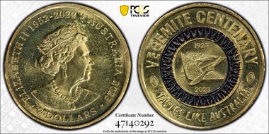 2023 $2 Vegemite Centenary Colorized Tastes Like Australia MS65