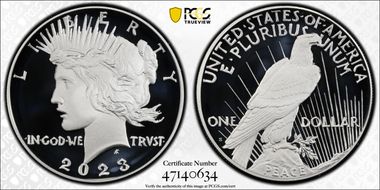 2023-S $1 Peace Dollar First Strike PR70DCAM