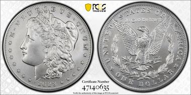 2023 $1 Morgan Dollar First Strike MS70