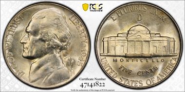 1945-D 5C DDO FS-101 MS66