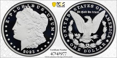 2023-S $1 Morgan Dollar First Strike PR70DCAM