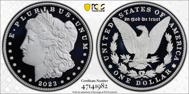 2023-S $1 Morgan Dollar First Strike PR70DCAM