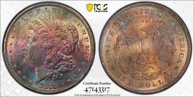 1878 7TF $1 Reverse of 1878 MS61