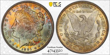 1891-CC $1 MS64+