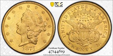 1875-CC $20 MS61