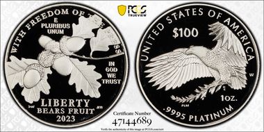 2023-W $100 Freedom of the Press PR69DCAM