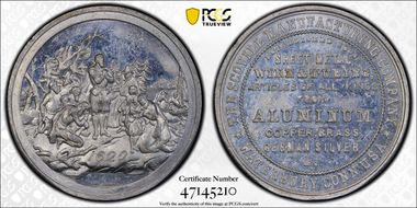 (c.1890) WM Med. Rulau Wat-8 Scovill Manufacturing Company MS62