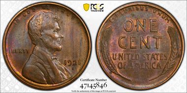 1921-S 1C MS62BN