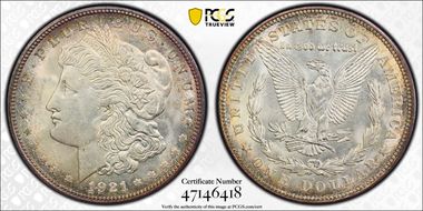 1921-D $1 MS62
