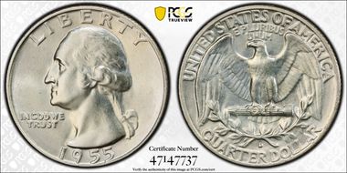 1955-D 25C MS63