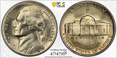 1943-P 5C DDO FS-103 MS65