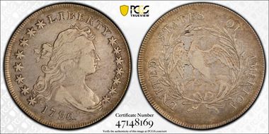 1796 $1 BB-66 VF30