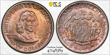 1934 50C Maryland MS67
