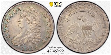 1814/3 50C AU53