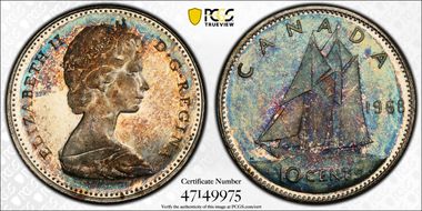 1968 10C Silver MS64