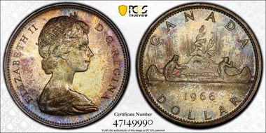 1966 S$1 Large Beads MS64